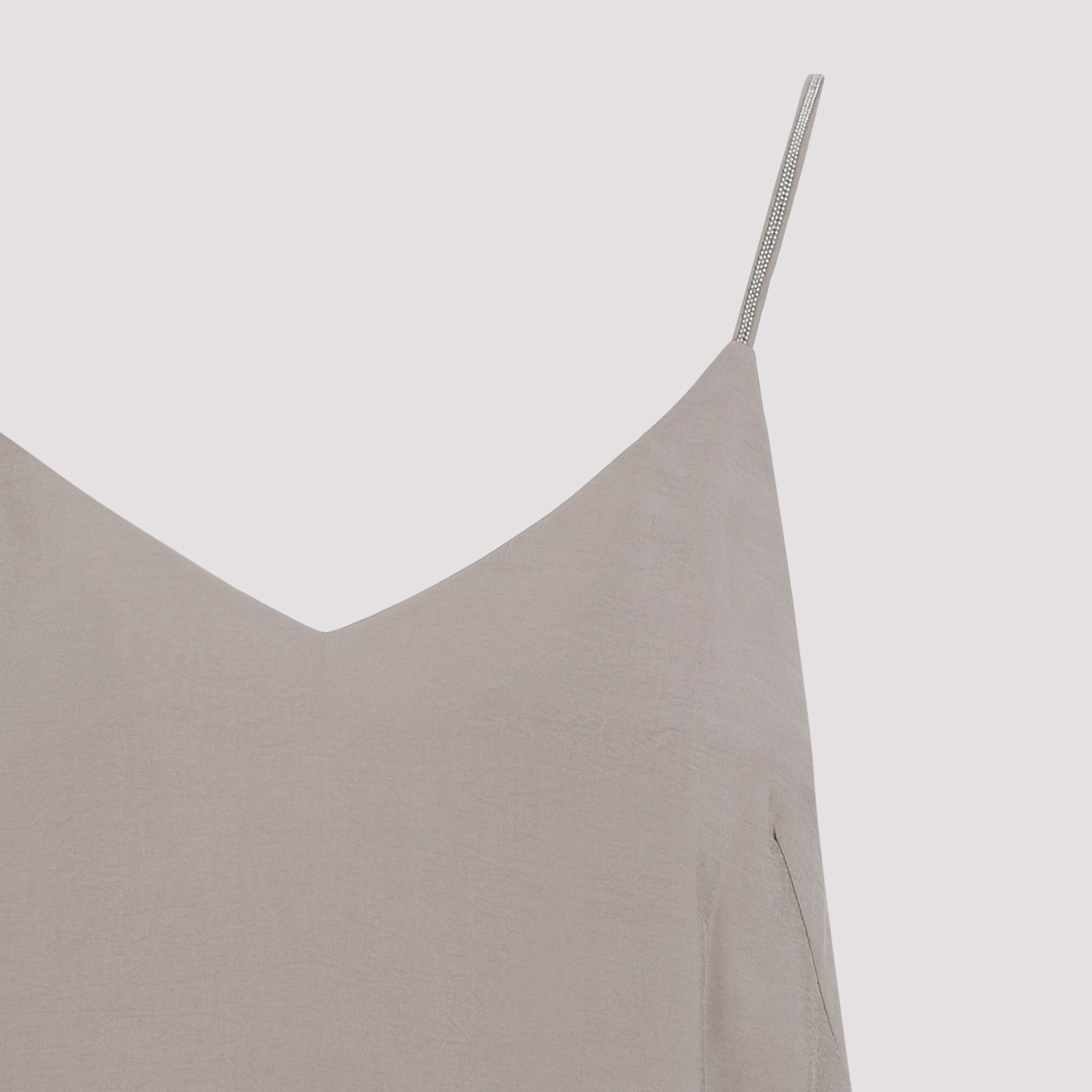 Peserico Habotai Ruffled Modal Maxi Dress