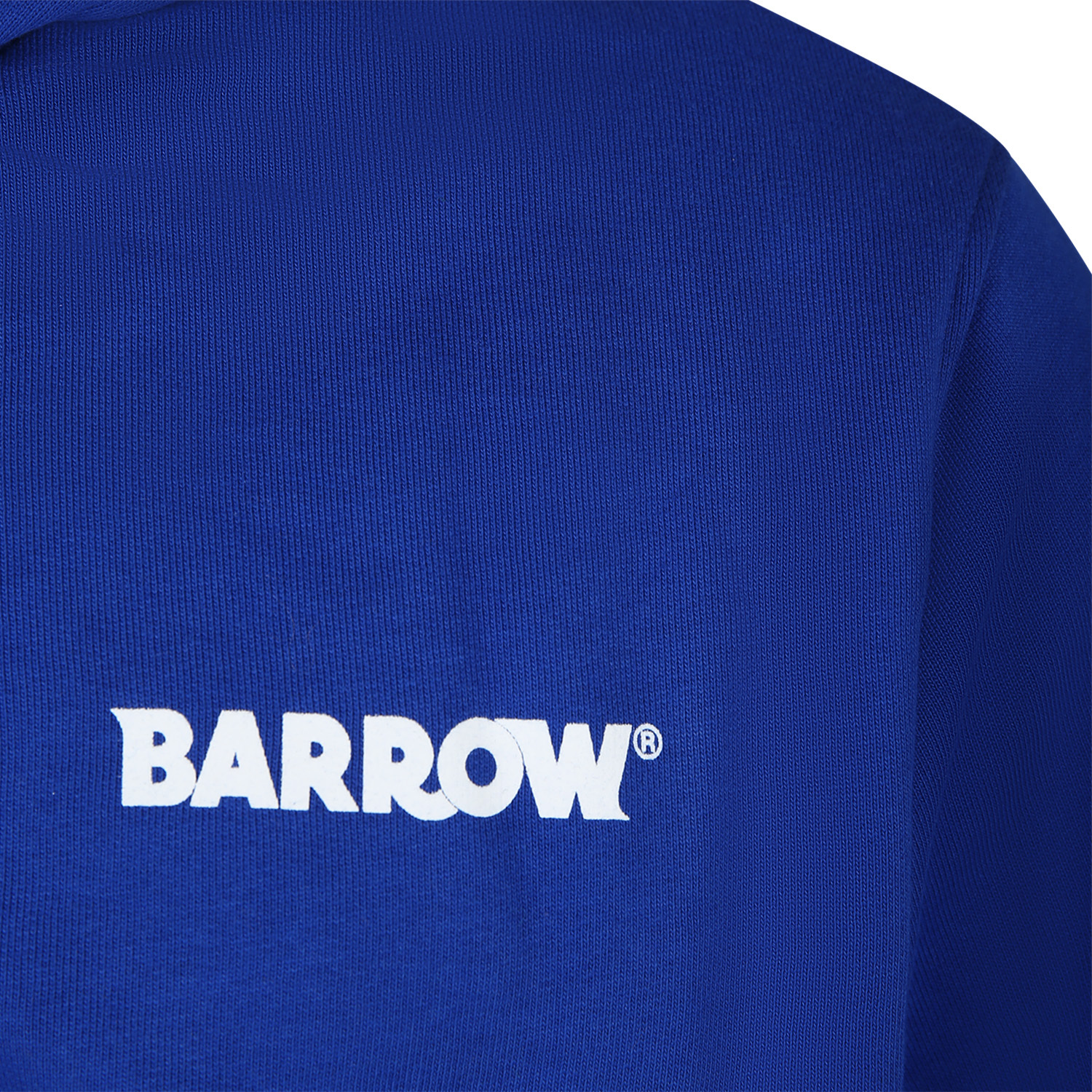 Barrow Logo-print Zip Hoodie In Blue