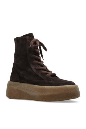 Vic Matie Round-toe Lace-up Ankle Boots In Black