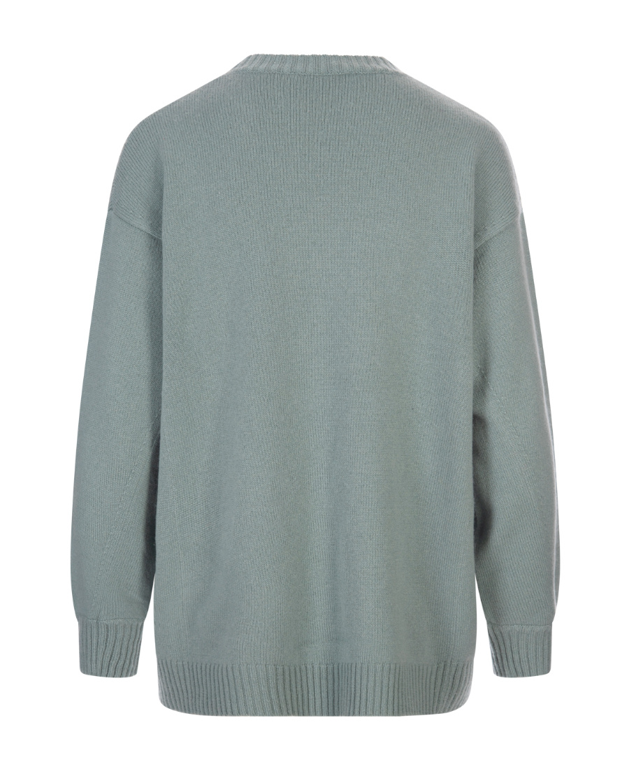 Max Mara Wool-cashmere Blend Jumper In Gray