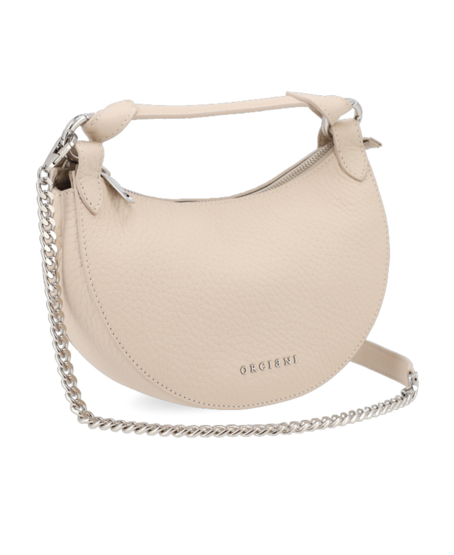 Orciani Mini Dumpling Shoulder Bag In Nude