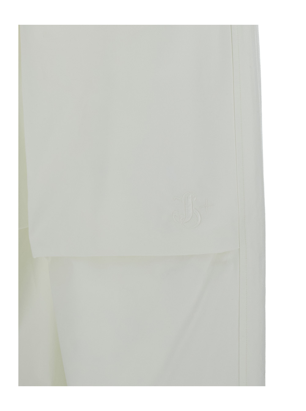 Jil Sander White Cargo Pants In Cotton Man In White
