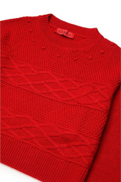 Max & Co Pullover Mit Herzstickerei In Red