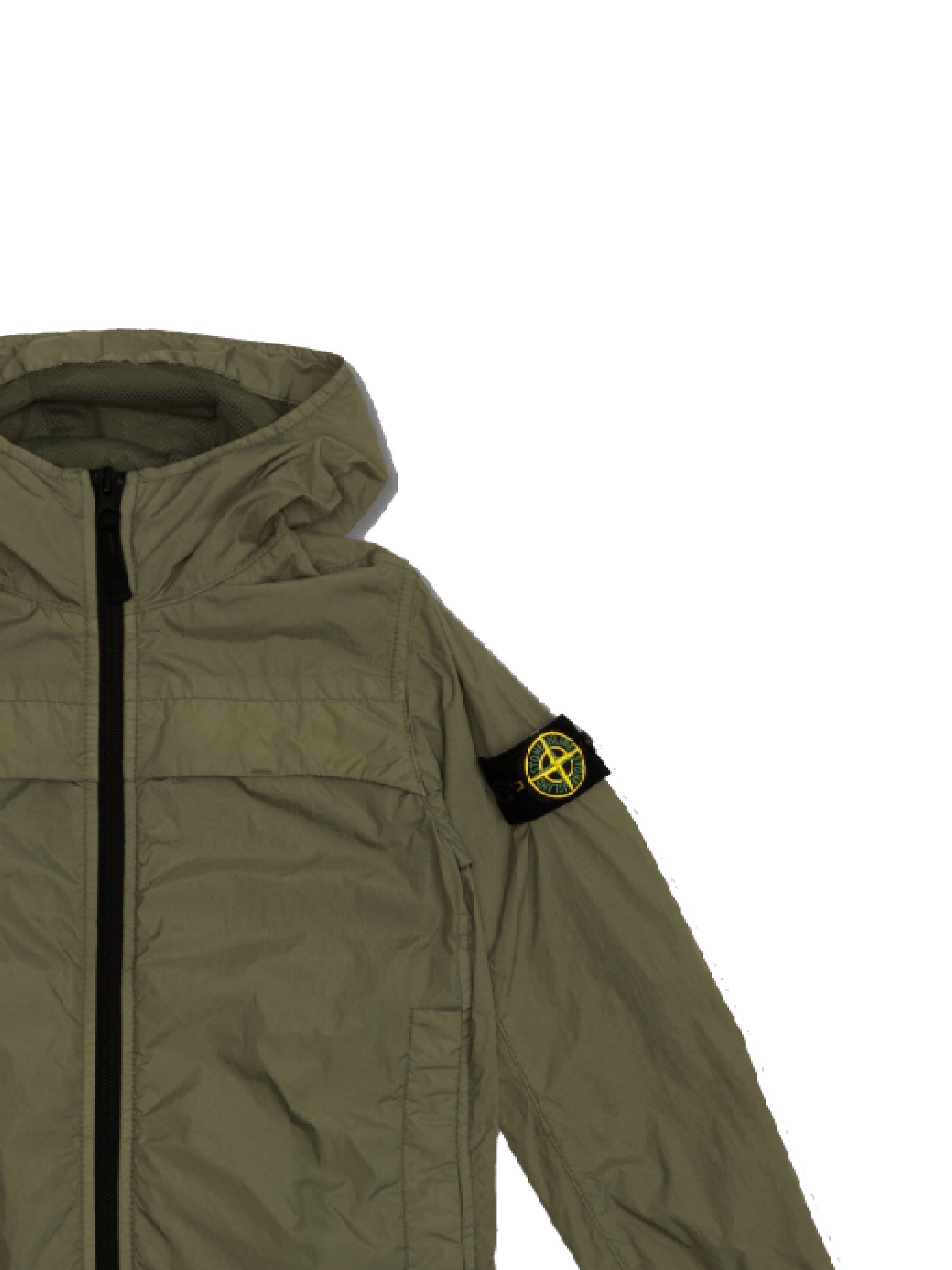 Stone Island Compass Badge Jacket In Green