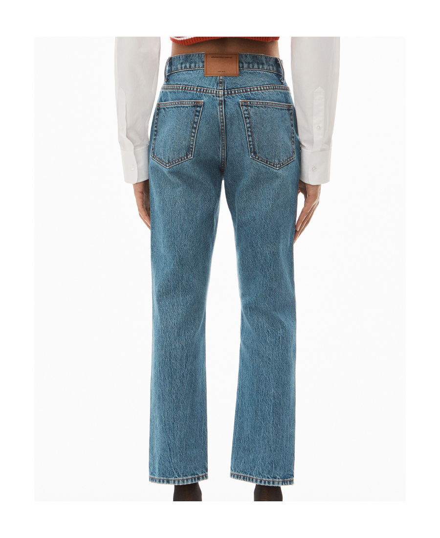 ALEXANDER WANG STOVEPIPE HIGH-RISE STRAIGHT JEANS