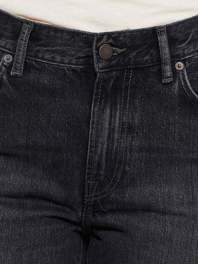 Acne Studios Belt Loop Jeans In Black