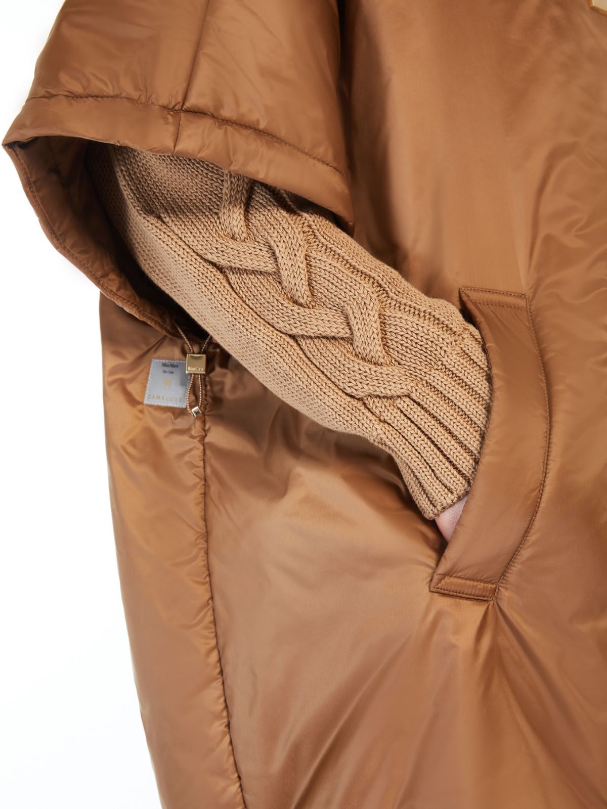 Max Mara Hooded Cotton Suit In Brown