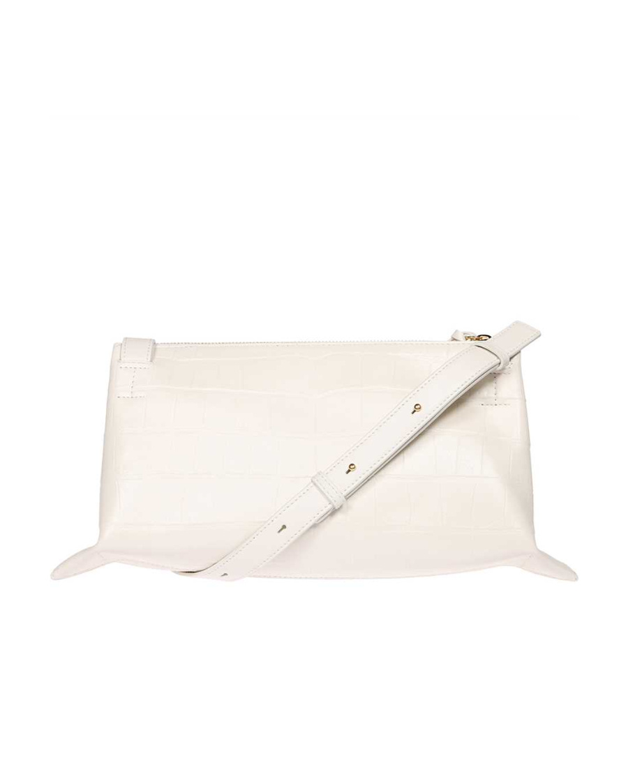 Jil Sander Leather Crossbody Bag In White