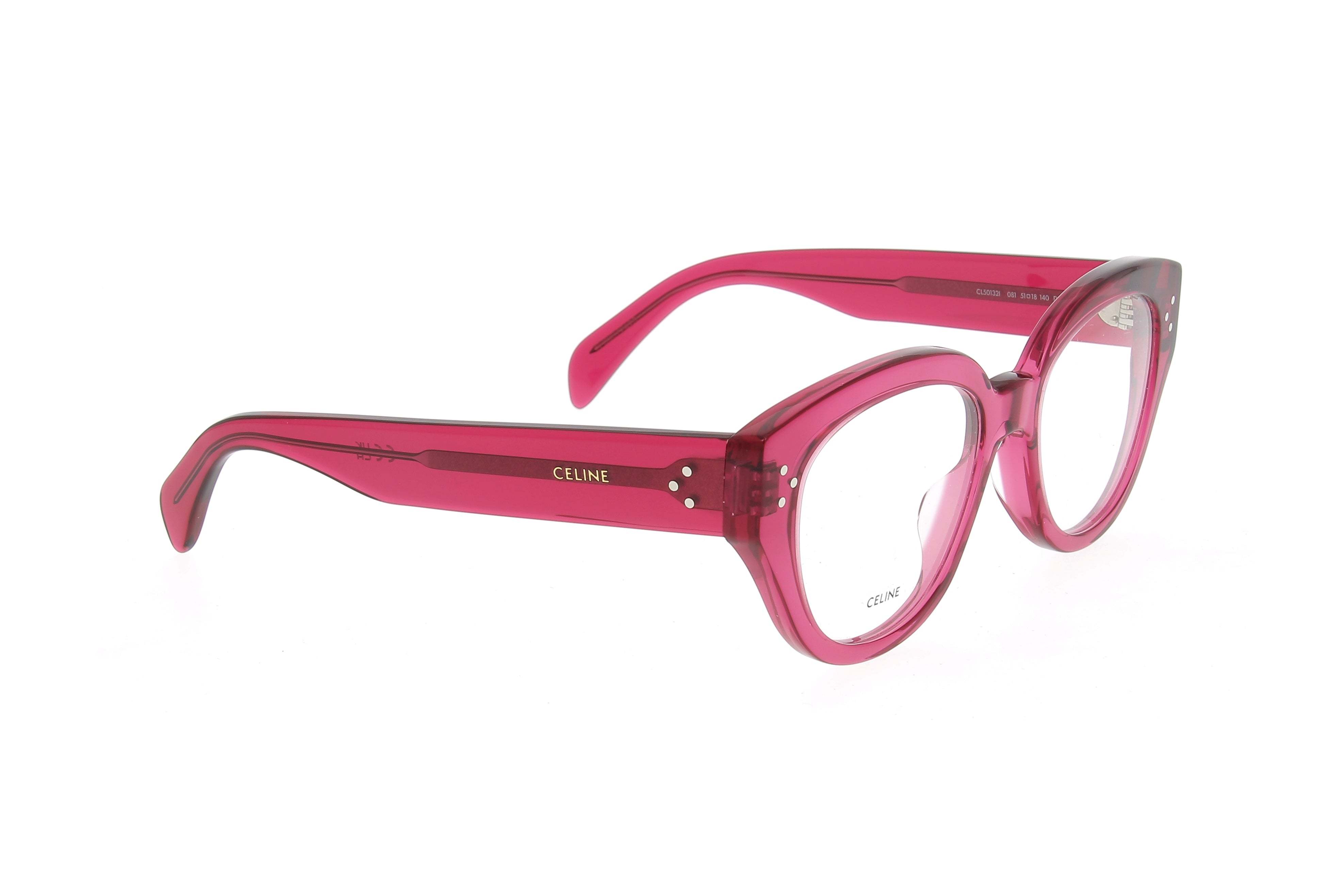 Celine Logo Glasses In Pink