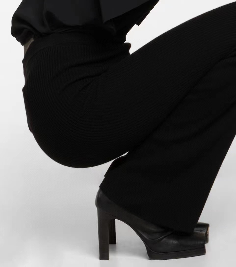 Rick Owens Logo Casual Pants In Black