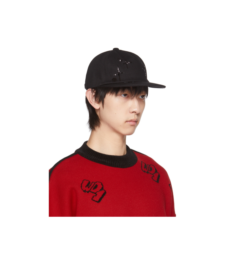 We11 Done Logo Baseball Cap In Red