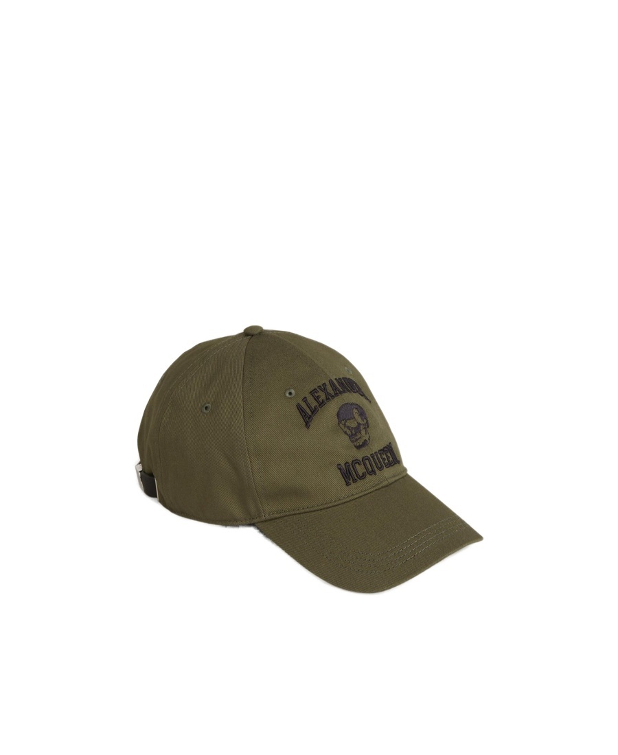 Alexander Mcqueen Embroidered-motif Baseball Cap In Brown