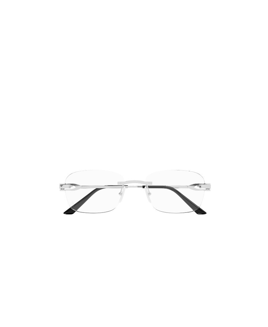 Cartier Rimless Rectangular Glasses In White