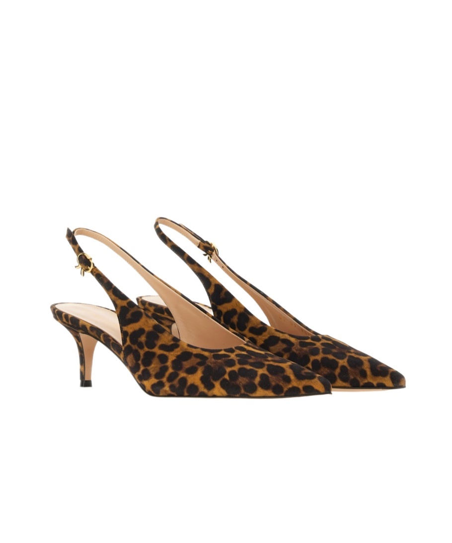 Gianvito Rossi Pointed Logo High-heeled Sandals In Brown