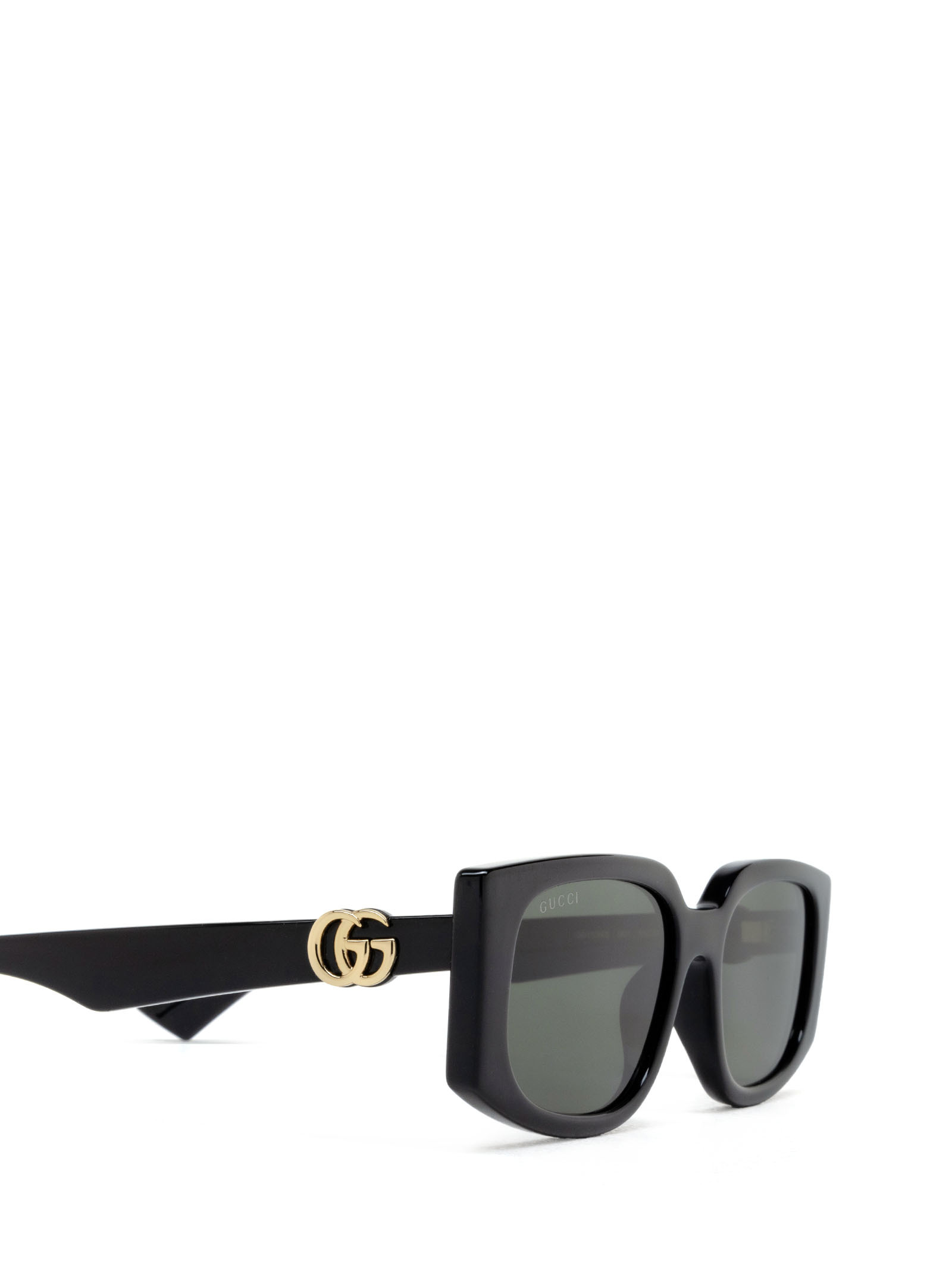 Gucci Double G Rectangle-frame Sunglasses In Gray
