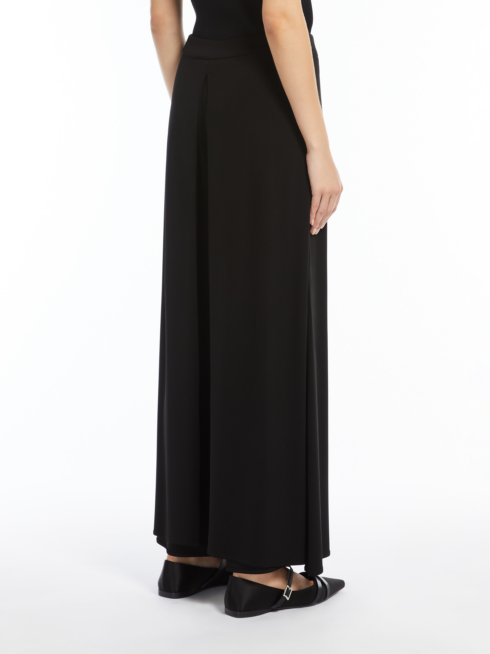 Max Mara Bratto Wide-leg Tailored Pants In Black