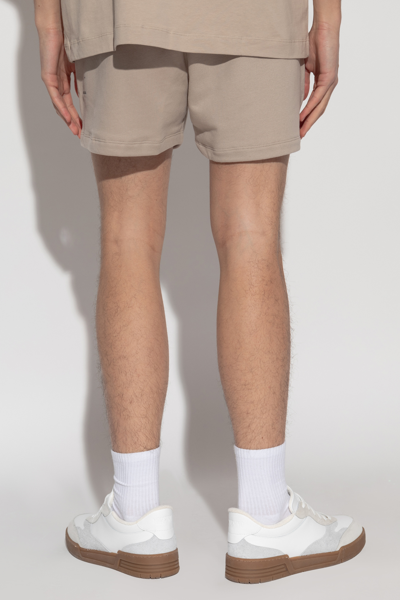 Pangaia Elastic Waist Shorts In Nude