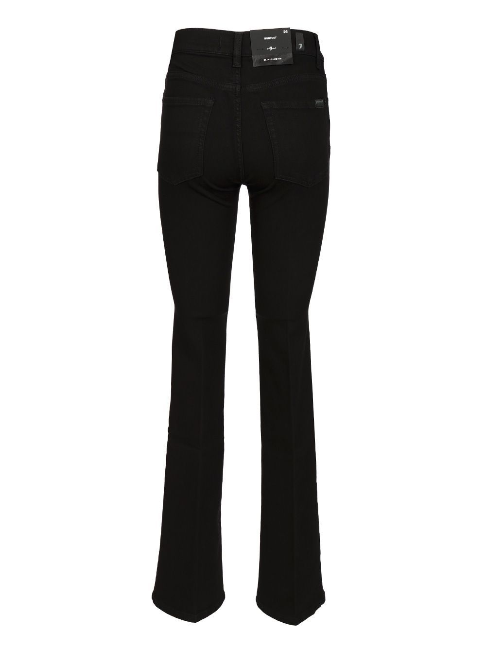 7 For All Mankind Flared Jeans In Black