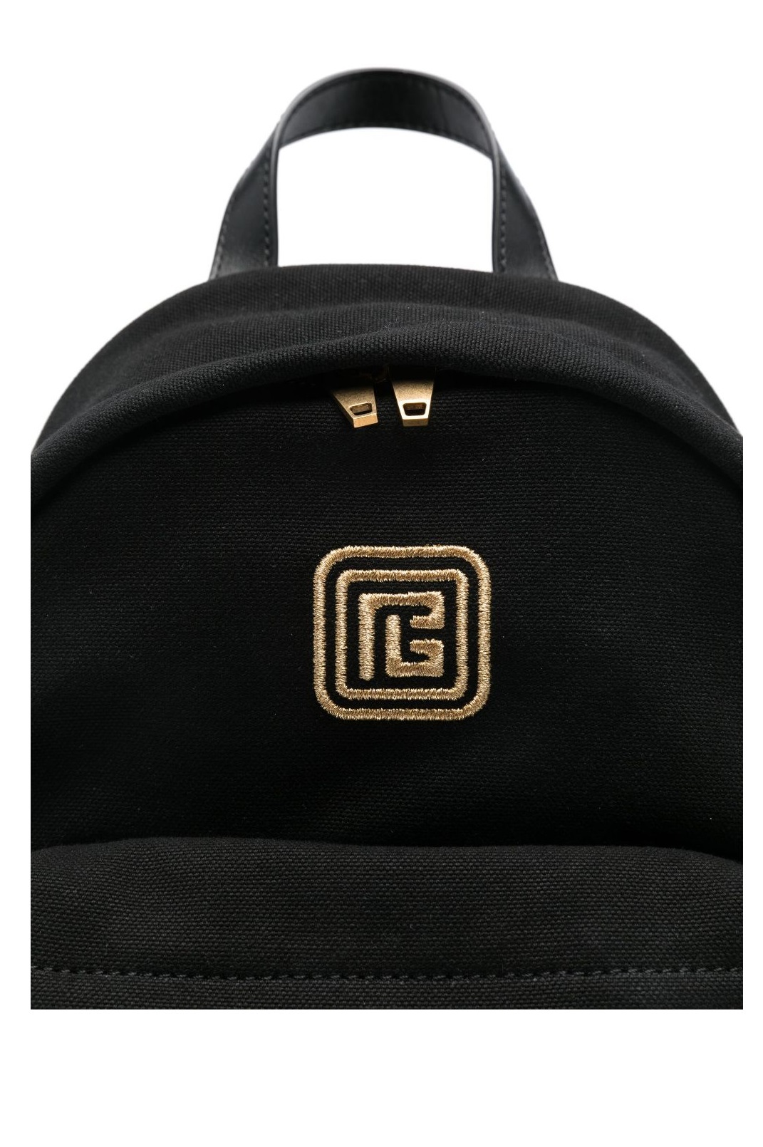 Balmain Logo-embroidered Backpack In Black