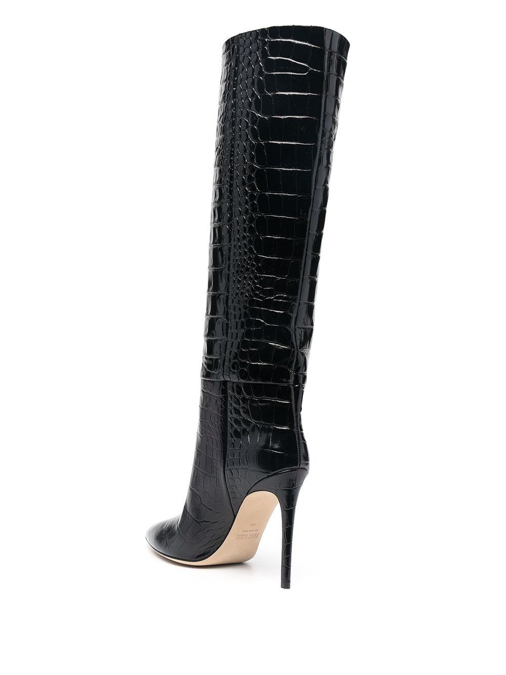 PARIS TEXAS EMBOSSED CROCODILE EFFECT BOOTS