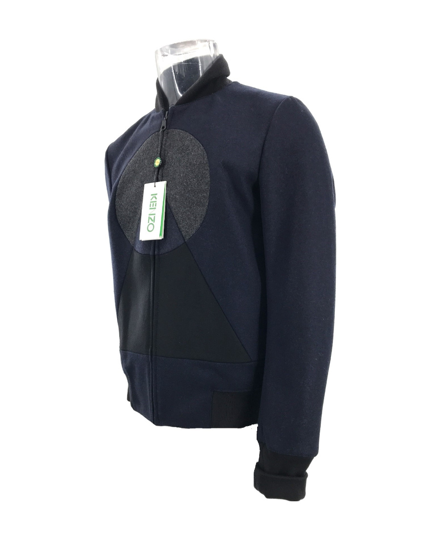 Kenzo Logo Baseball Jacket In Black