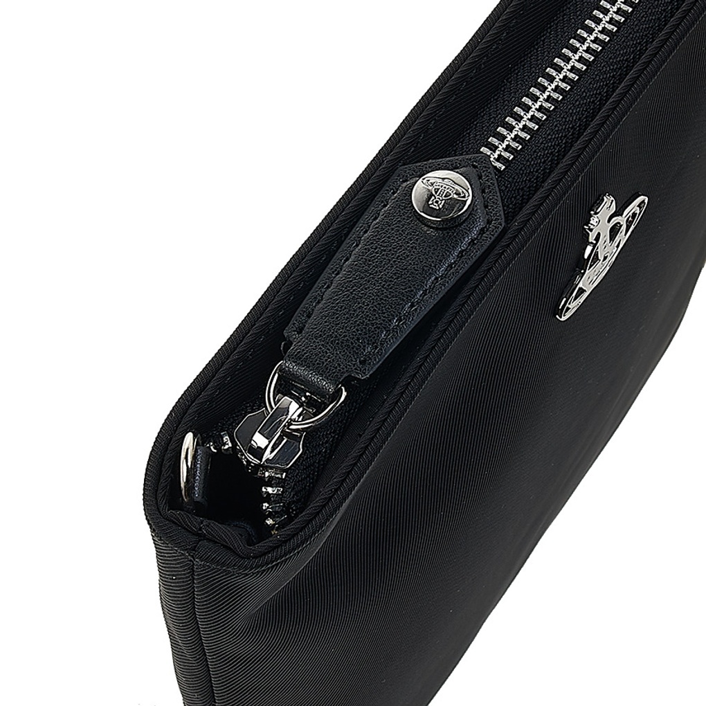 Vivienne Westwood Logo Shoulder Bag In Black