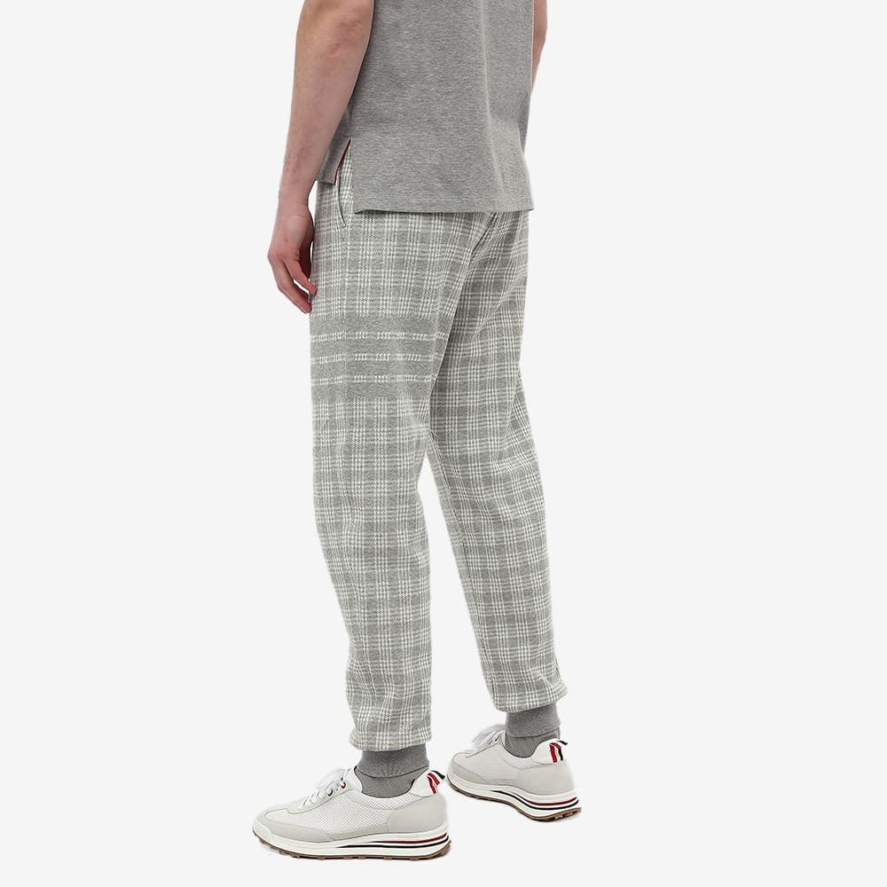 Thom Browne Checkered Sweatpants In Gray
