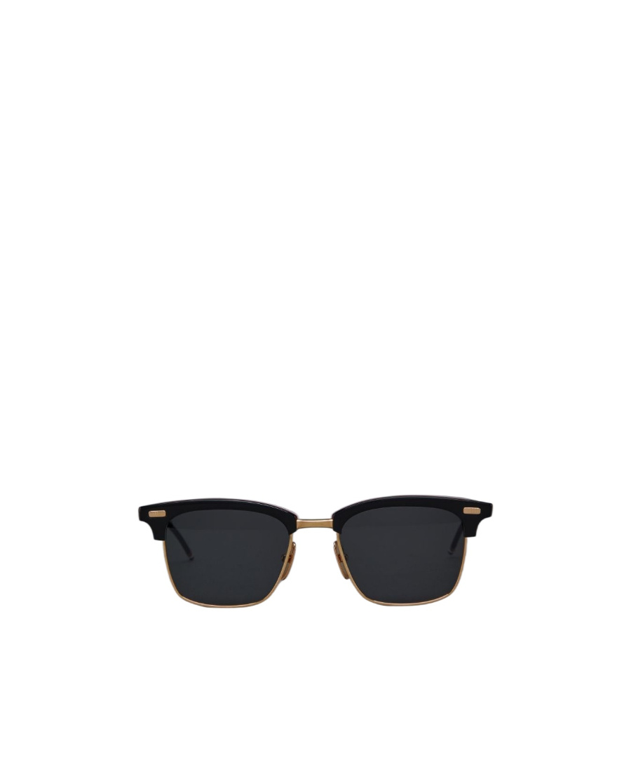 Thom Browne Clubmaster-frame Tinted Sunglasses In Black