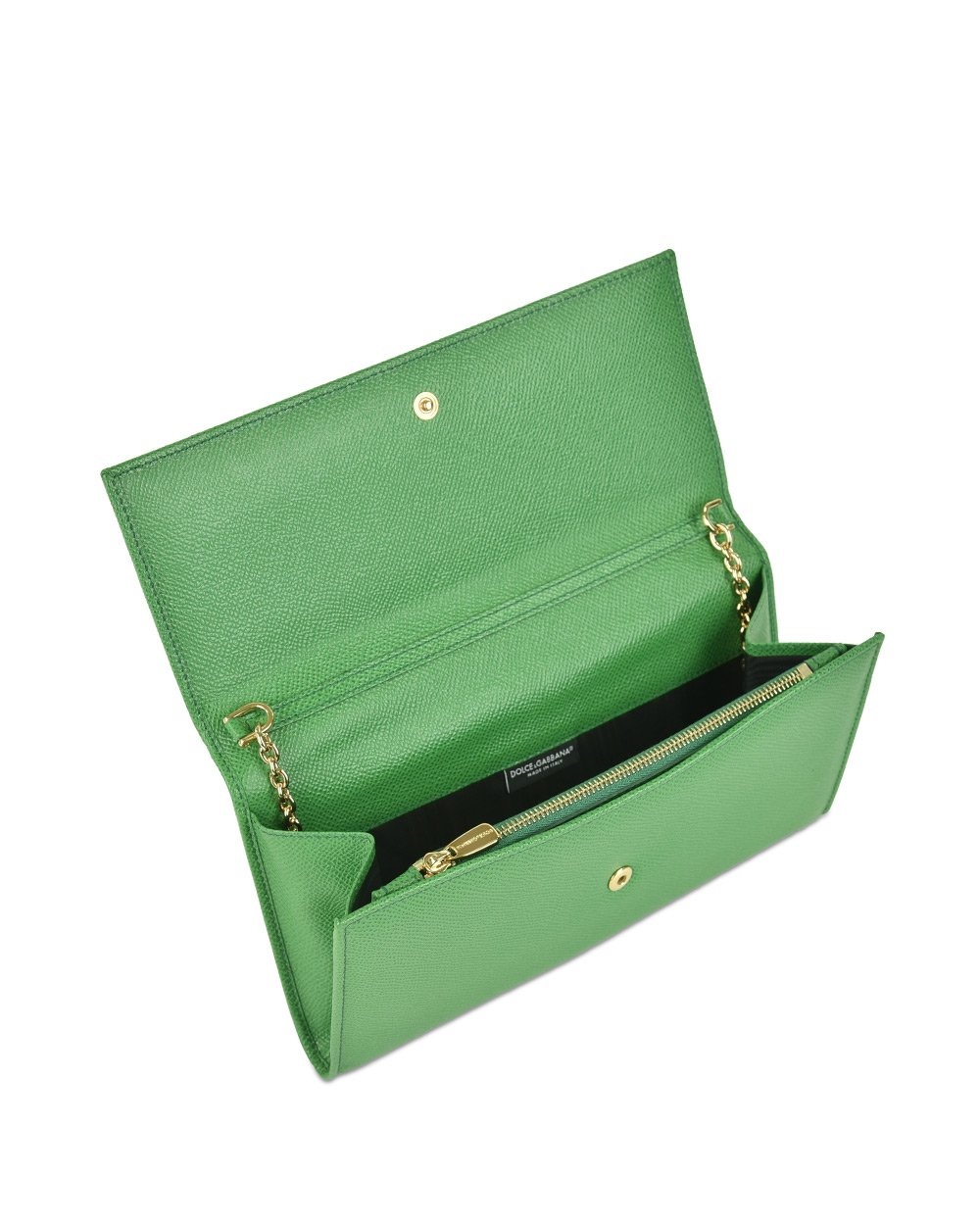 Dolce & Gabbana Logo Details Handbag In Green