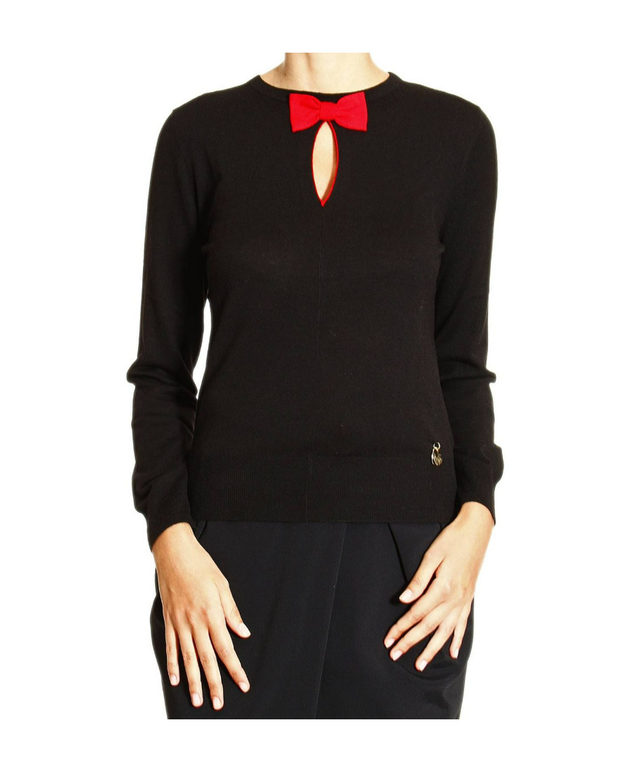 Moschino Dig And Cut The Details Of The Sweater In Black