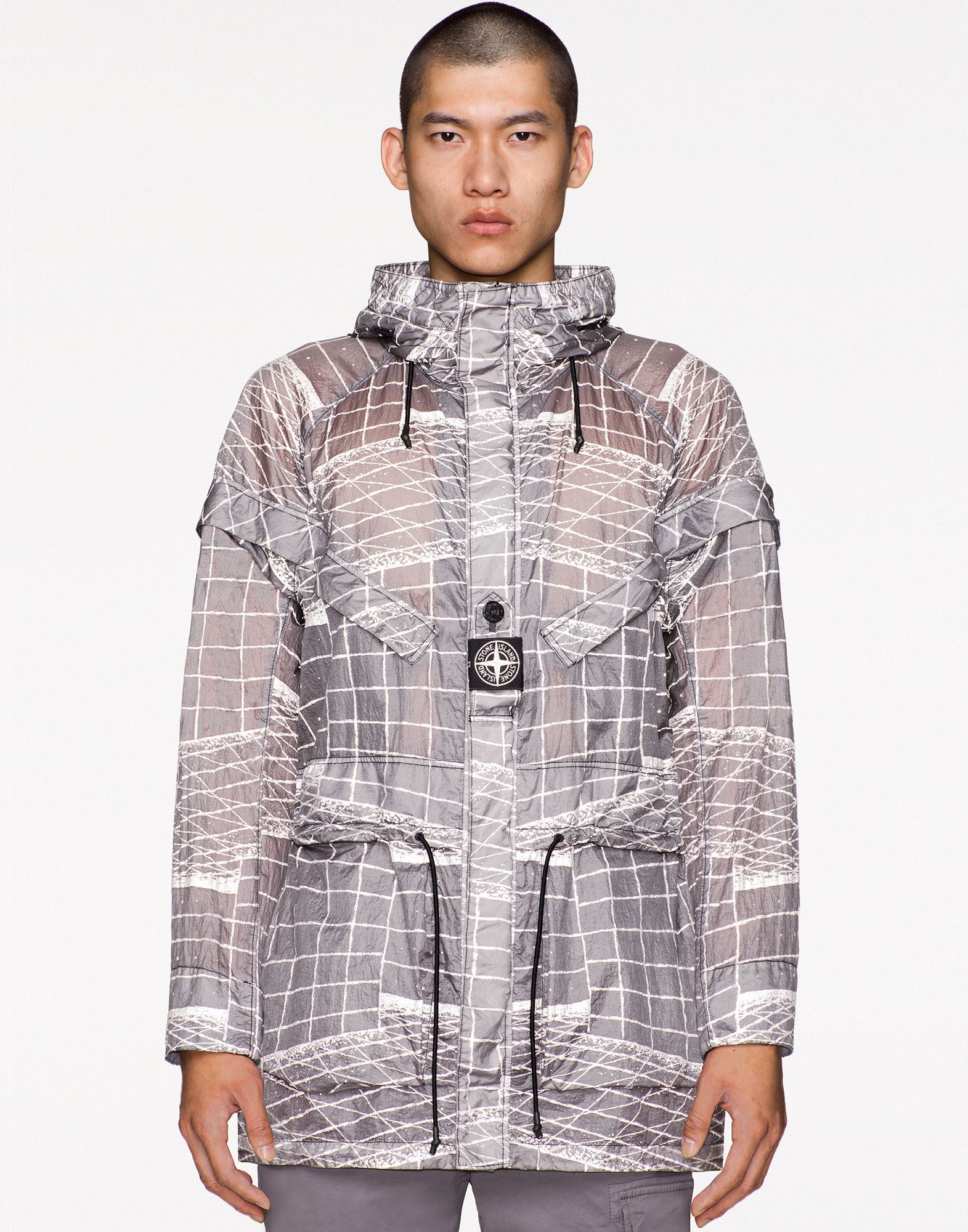 STONE ISLAND 42999 REFLECTIVE GRID JACKET 