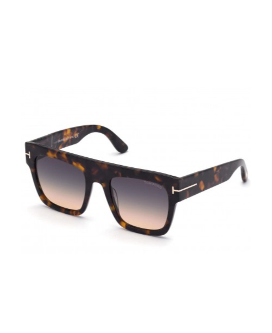 Tom Ford Tortoiseshell-effect Square-frame Sunglasses In Gray