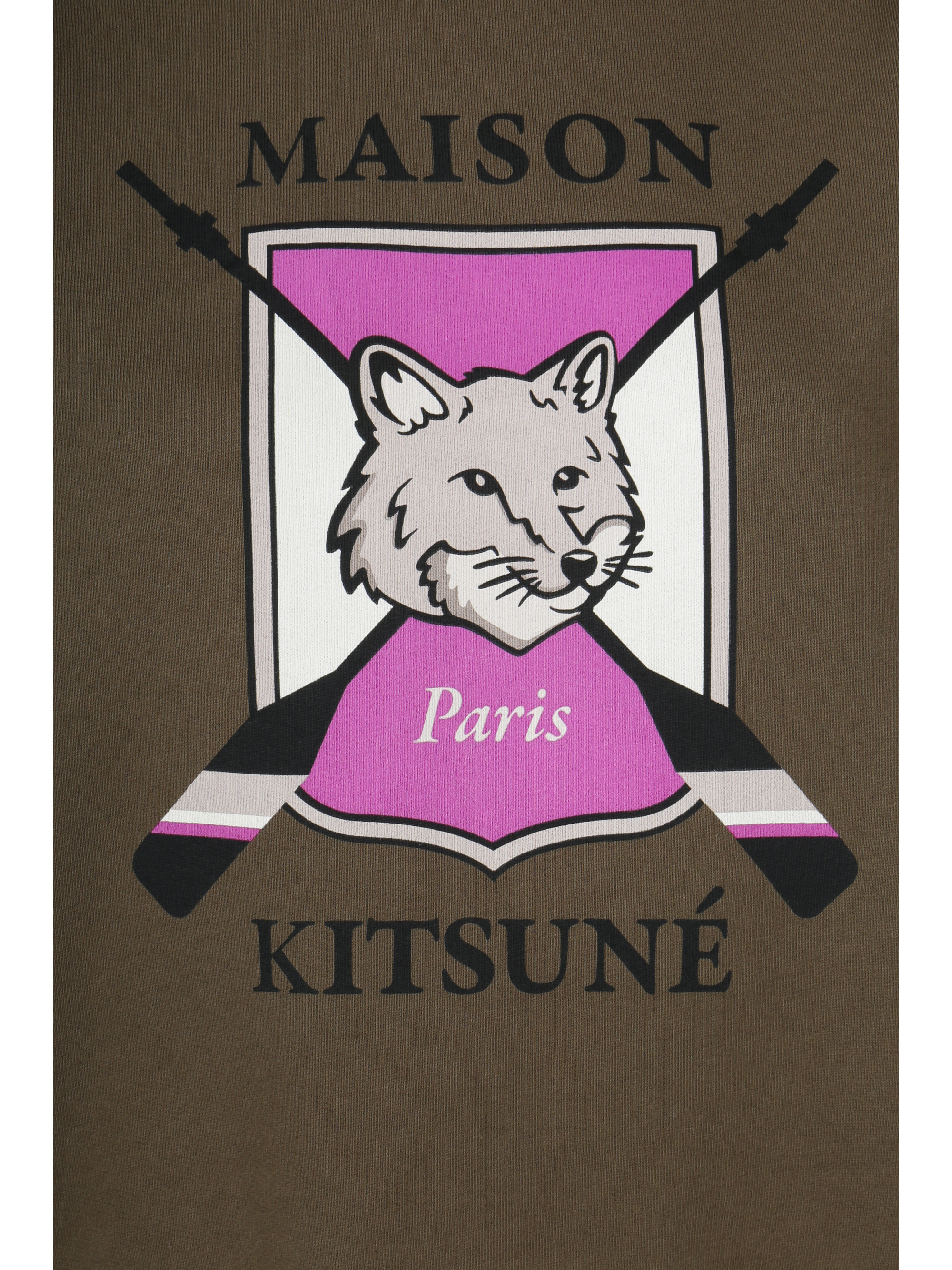 MAISON KITSUNÉ FOX-PRINT COTTON SWEATSHIRT