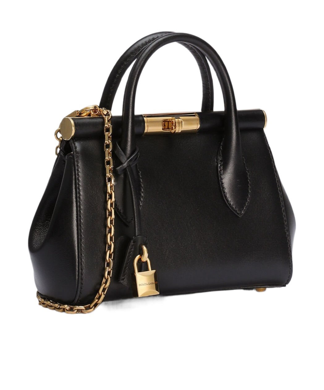 Dolce & Gabbana Small Black Marlene Handbag In Black