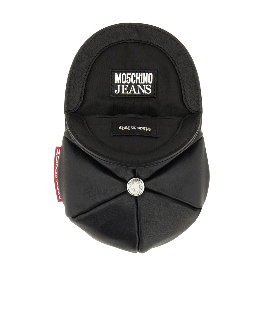 MOSCHINO LOGO PATCH SHOULDER BAG
