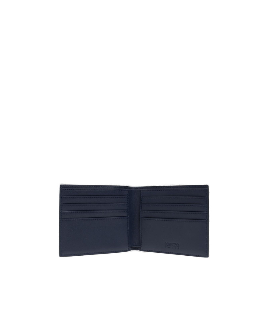 Shop Kenzo Paris Leather Wallet In Black