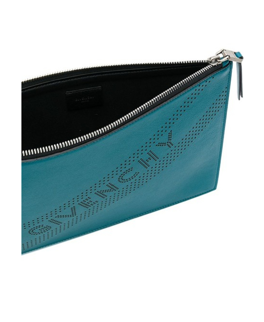 Givenchy Perforated Logo Handbag In Blue