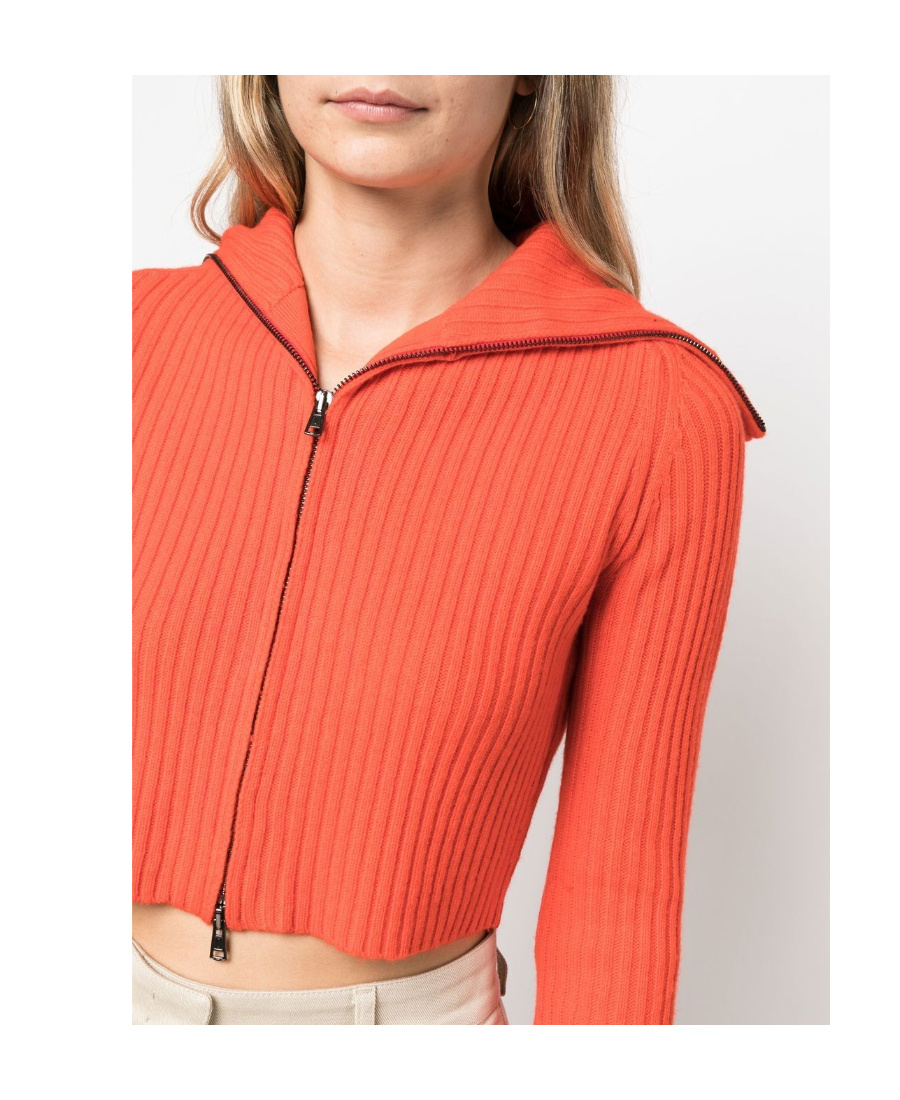 SPORTMAX RIB CASHMERE BLENDED CARDIGAN 