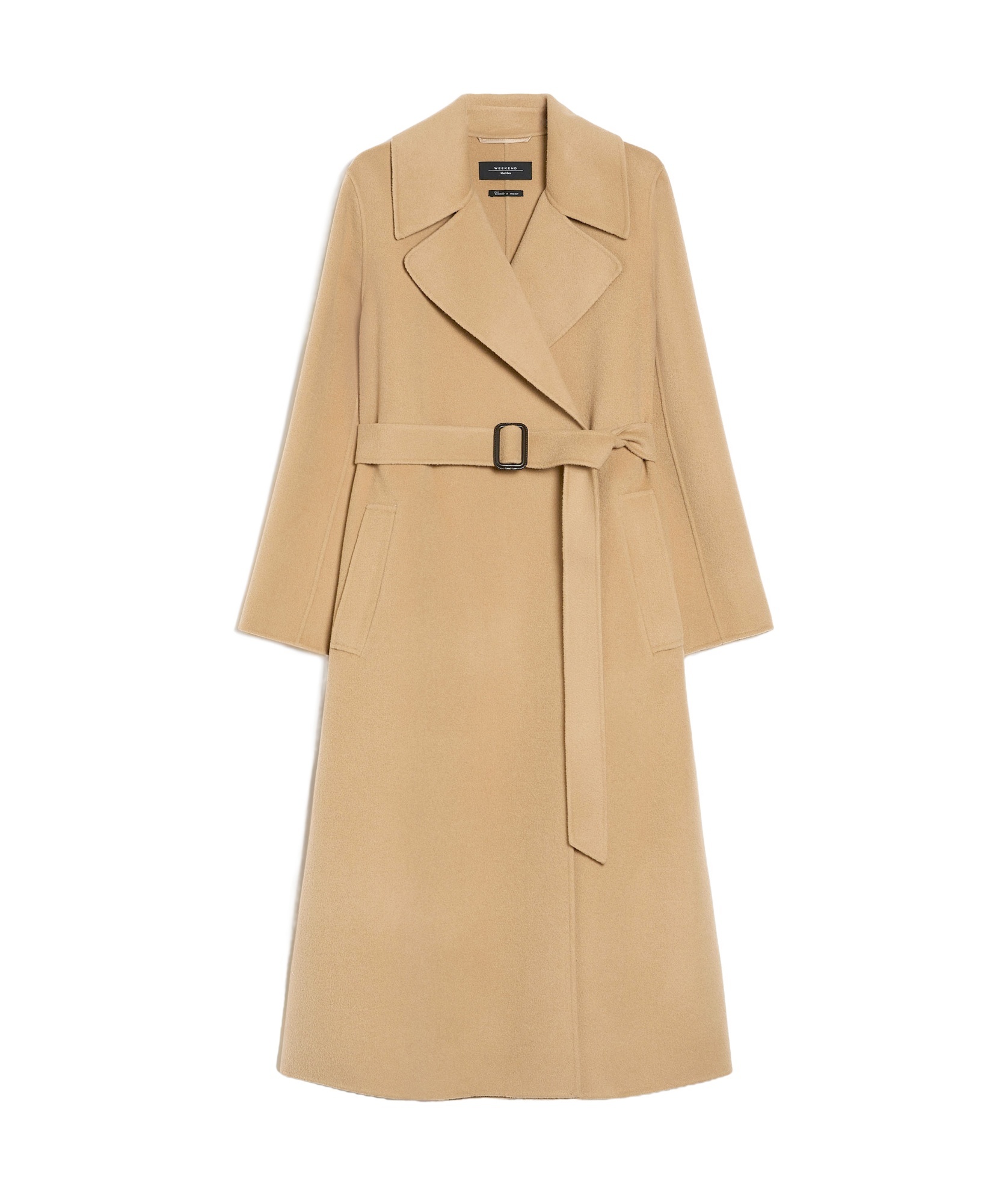 Weekend Max Mara Long-sleeved Coat In Nude