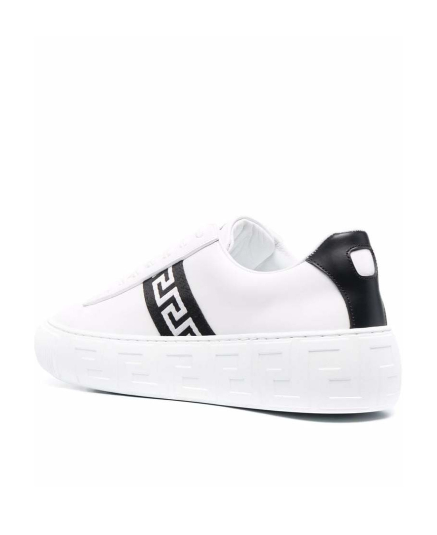 Versace Greca Low-top Sneakers In White