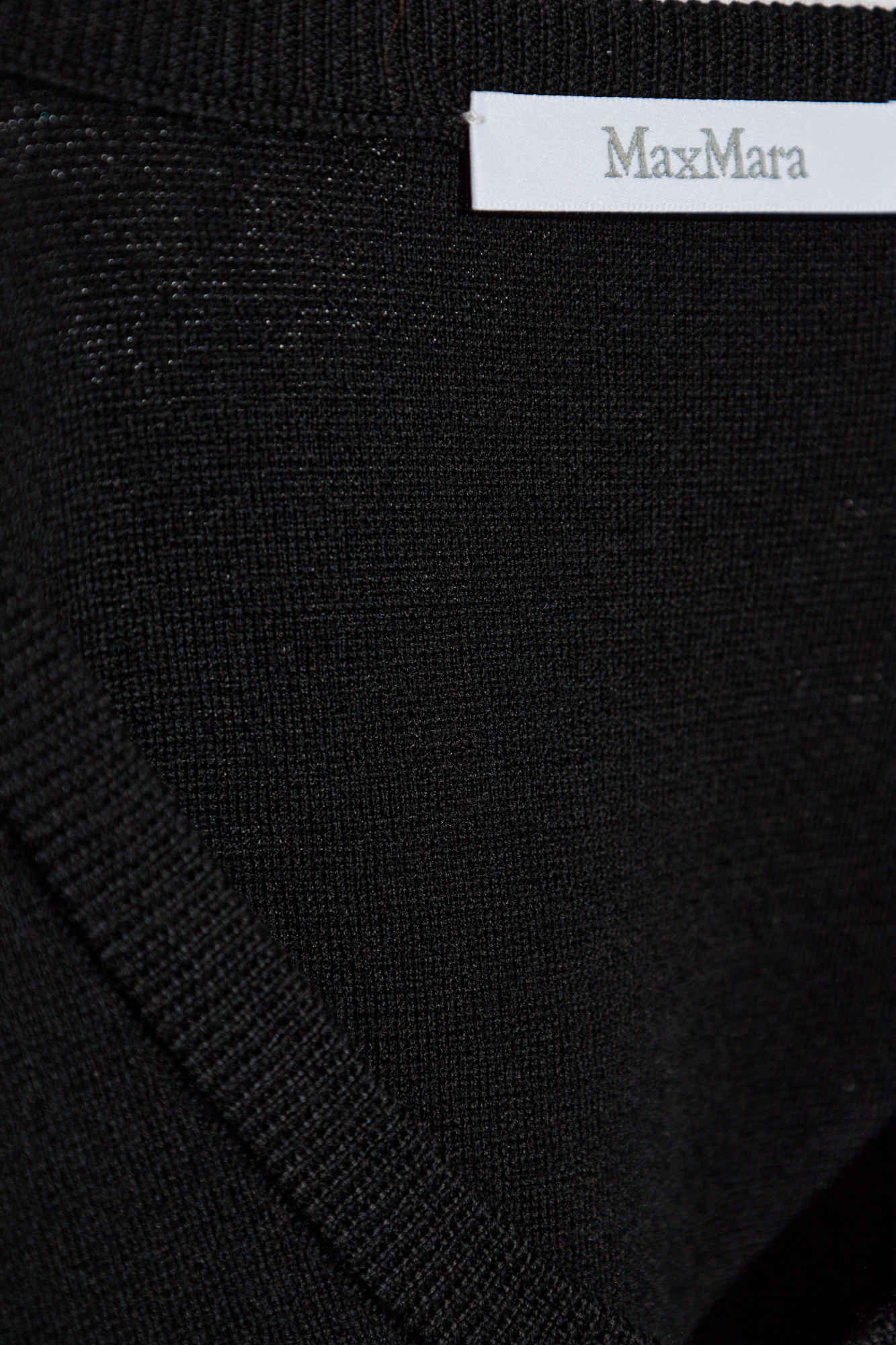 Max Mara Women's Forest Green Wool Sweater In Black