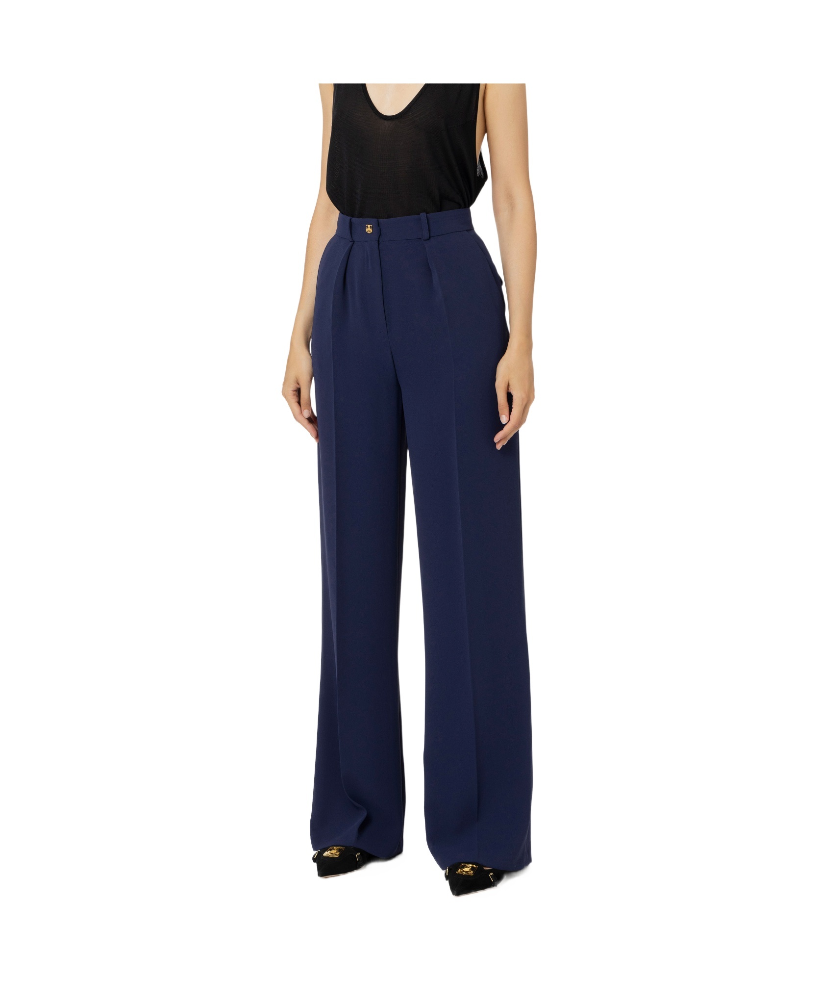 ELISABETTA FRANCHI STRAIGHT CASUAL PANTS 