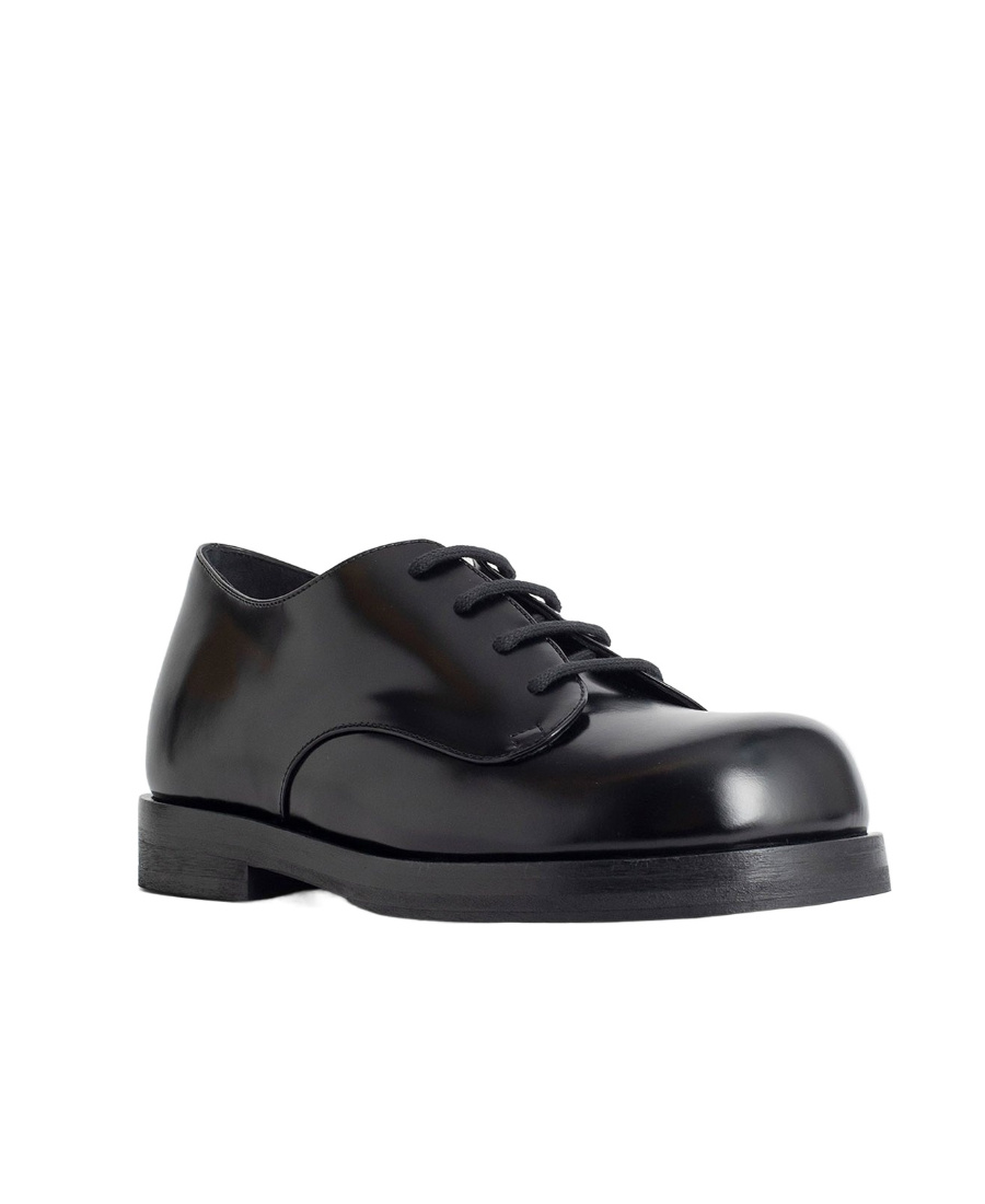 Raf Simons Lace-up Leather Brogues In Black