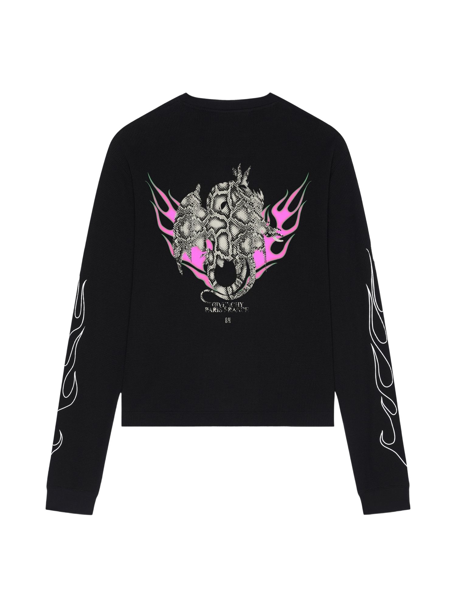 Givenchy T-shirt With Round Neck And Long Sleeves In Black