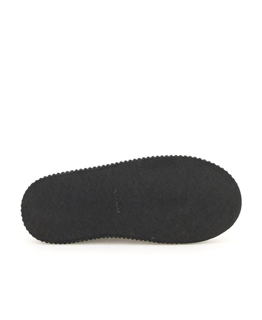 Jil Sander Canvas Low-top Chunky Sneakers In Black