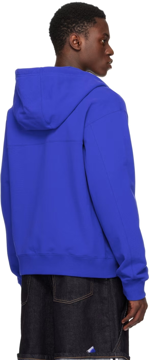Ader Error Blue Trs Tag Hoodie In Blue