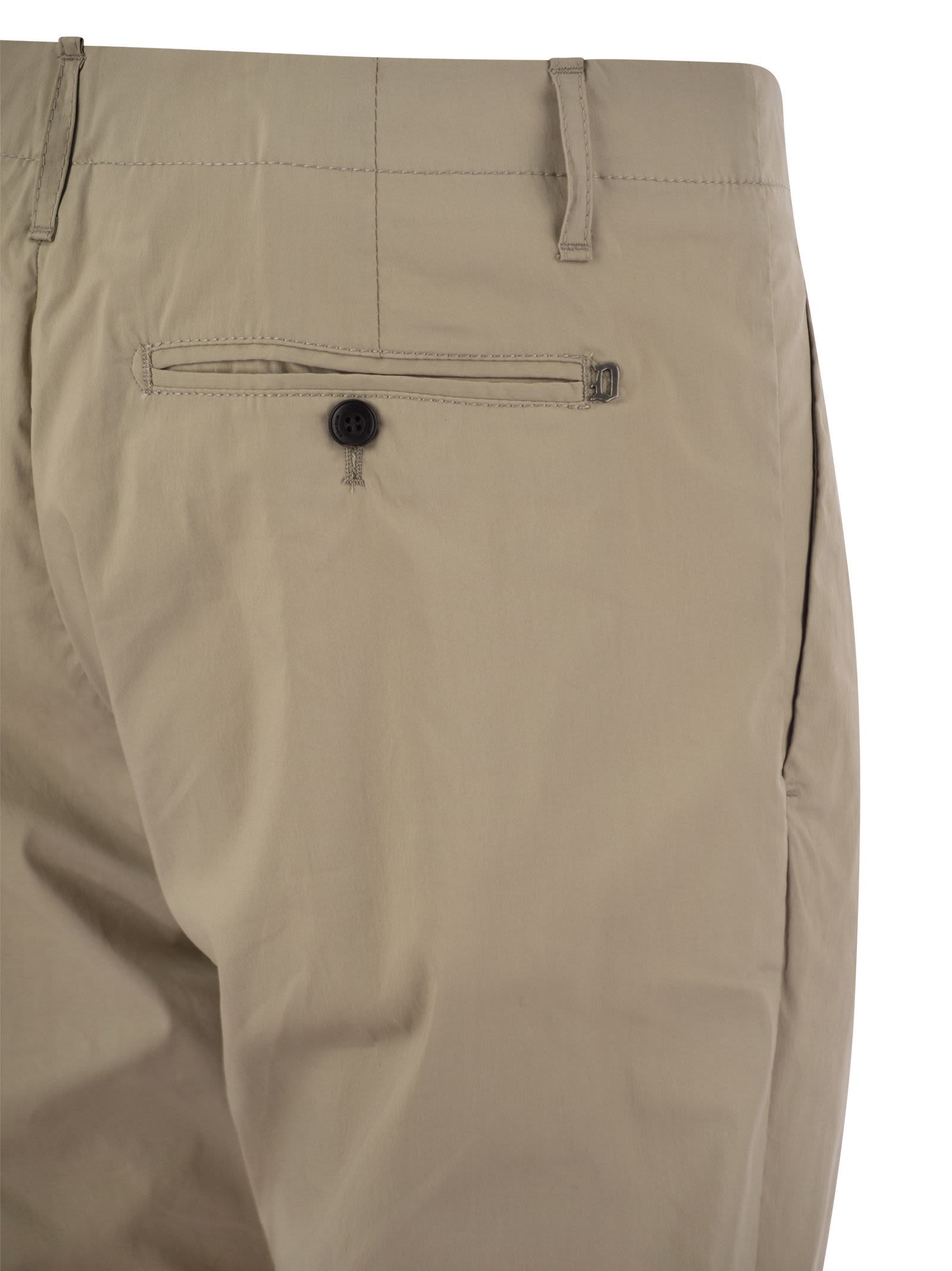 Dondup Pleated-pocket Trousers In Nude