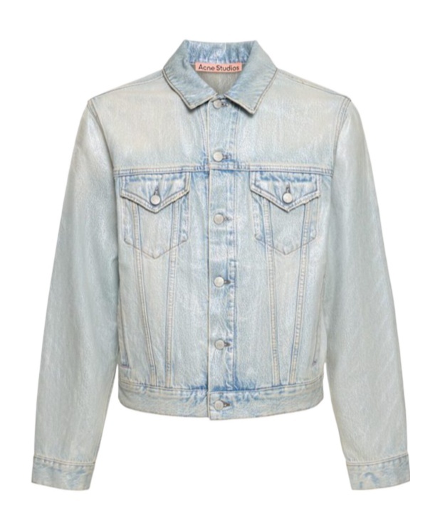 Acne Studios Lapel Long-sleeved Denim Coat