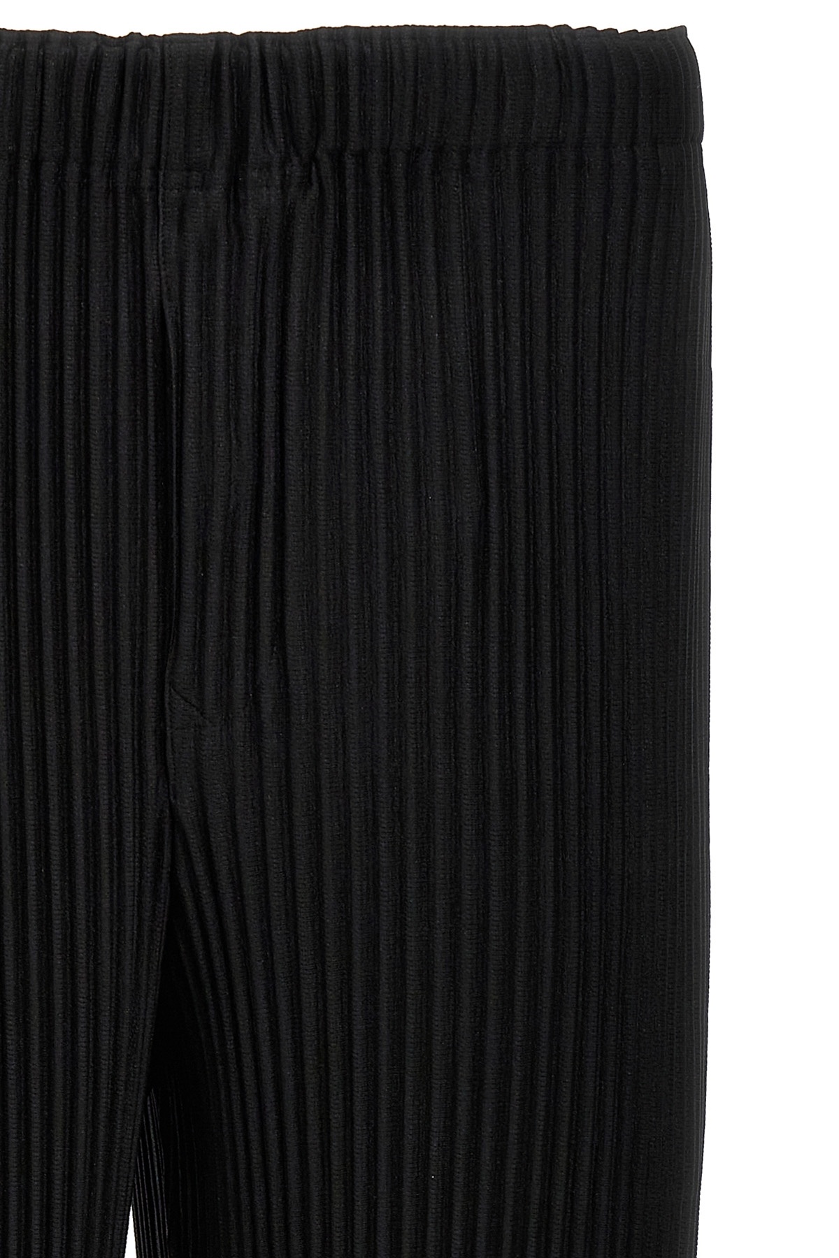 Shop Issey Miyake Mc January Pleated Trousers In Black