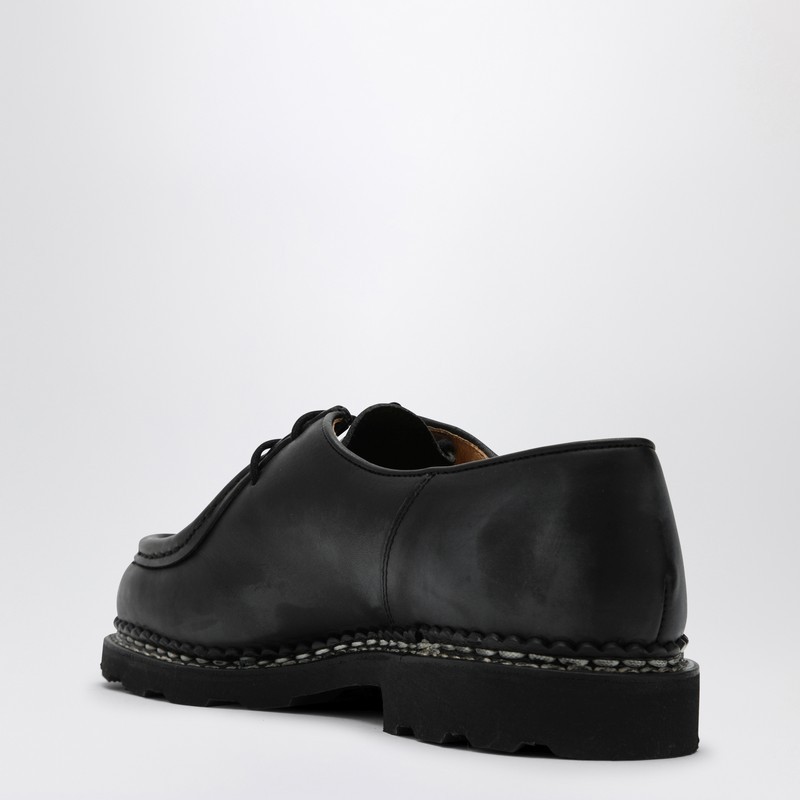 Paraboot Michael Smooth Leather Derbies Shoes In Black